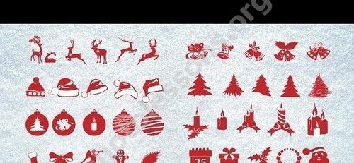 PSD исходник - рождественкий клипарт для Фотошоп
