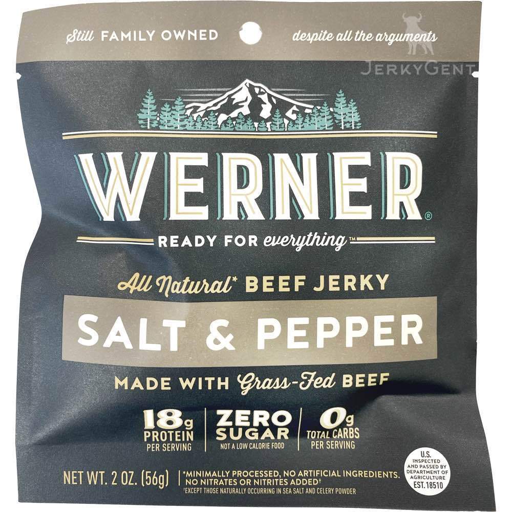 Werner Low Carb Beef Jerky Salt and Pepper 