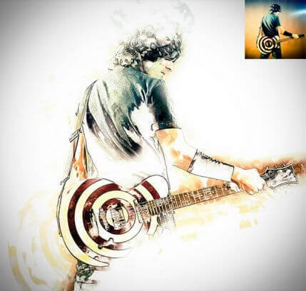 ModernArt Фотошоп экшен 1 - современное искусство для начинающих