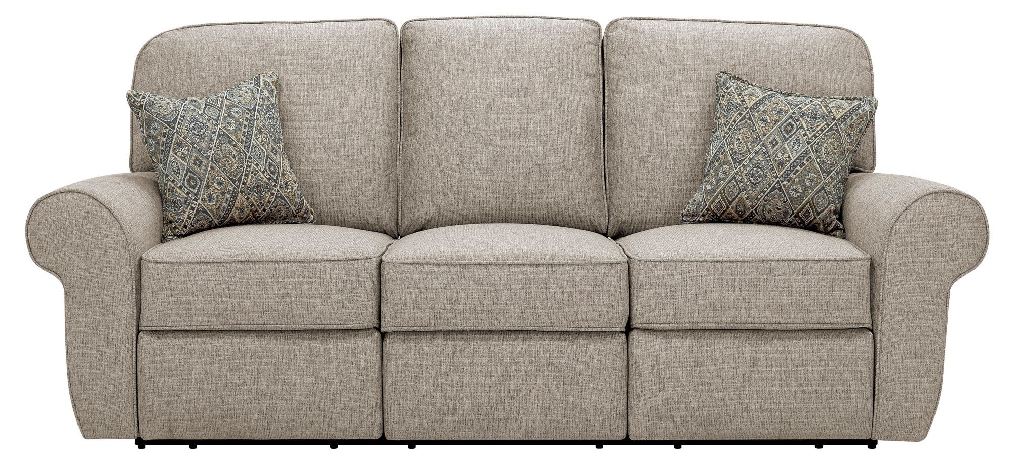 Zinus Jackie Loveseat vs Stanton Chenille Wallaway Reclining Sofa Slant