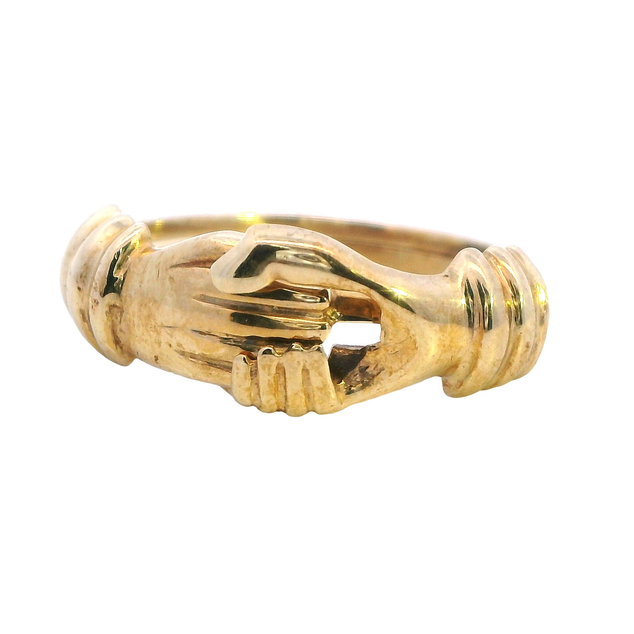 Timeless Claddagh Dual Band Gold Ring