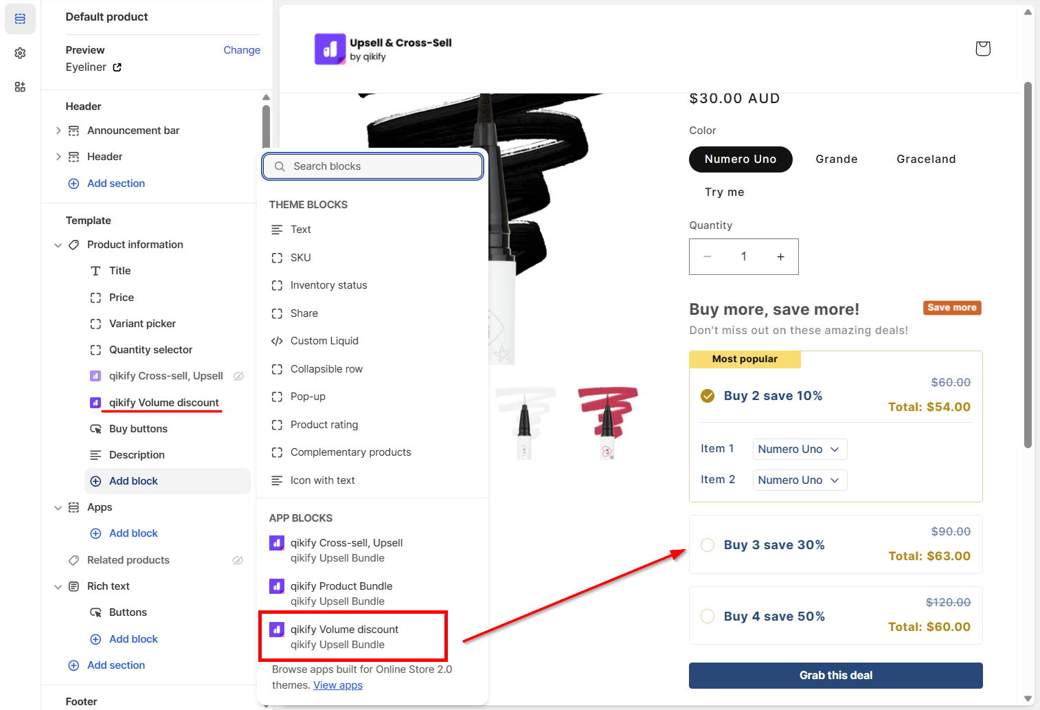 Qikify Upsell Cross-sell app