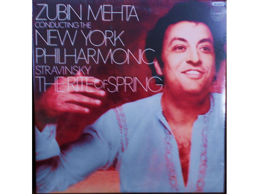 STRAVINSKY (FACTORY SEALED CLASSICAL VINYL LP) - THE RITE OF SPRING ZUBIN MEHTA & THE NY PHILHARMONIC COLUMBIA M 34557