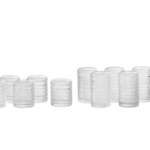 Jupiter by Fortessa DOF and Beverage Glass, Set of 12, clear