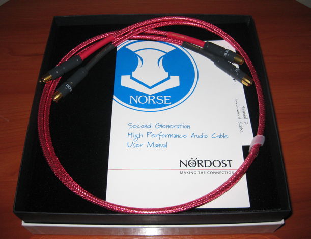 Nordost Heimdall 2 Interconnect Cable. 1 meter long. RCA.