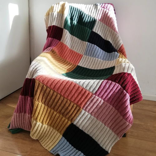 Patchwork Earth blanket