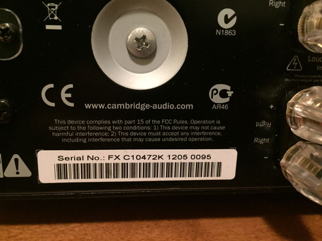 Cambridge Audio Azur 851A integrated amp black Mint cus...