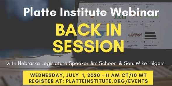 Platte Institute Webinar: Back in Session with Speaker Jim Scheer and Executive Board Chair Sen. Mike Hilgers promotional image