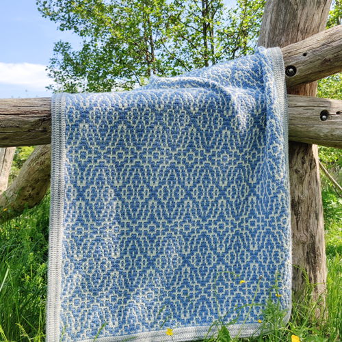 Blue Arabesque Deken