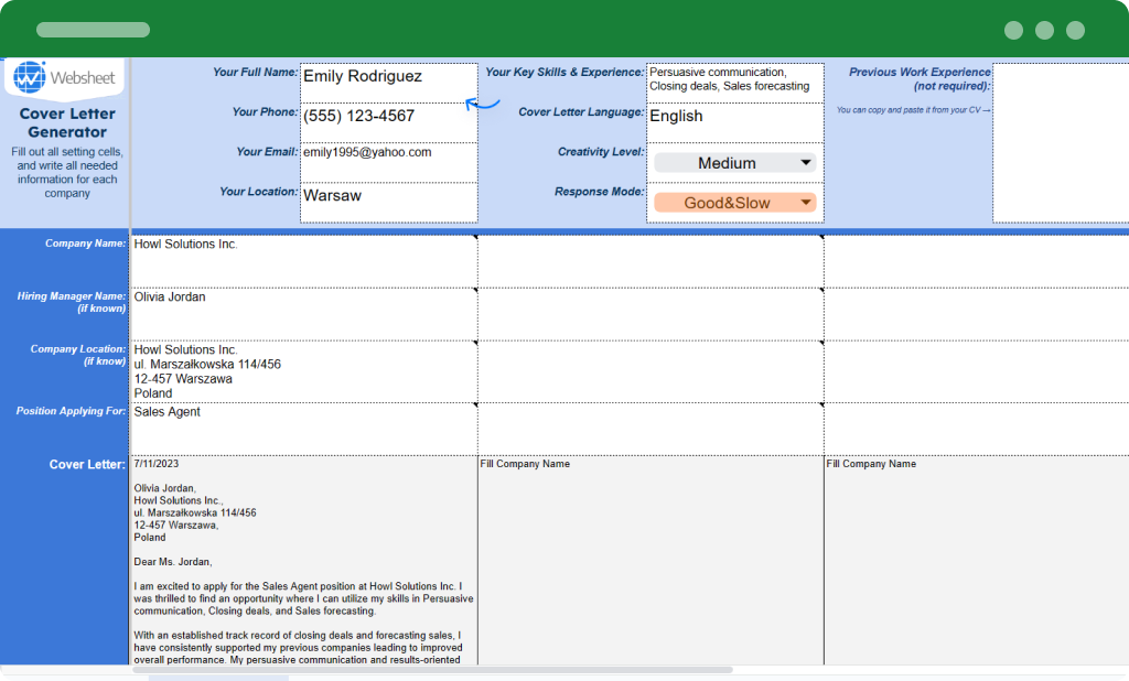 Example Data