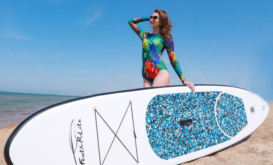Funwater paddle boards for adults have good paddle board quality in Canada paddleboarding lake