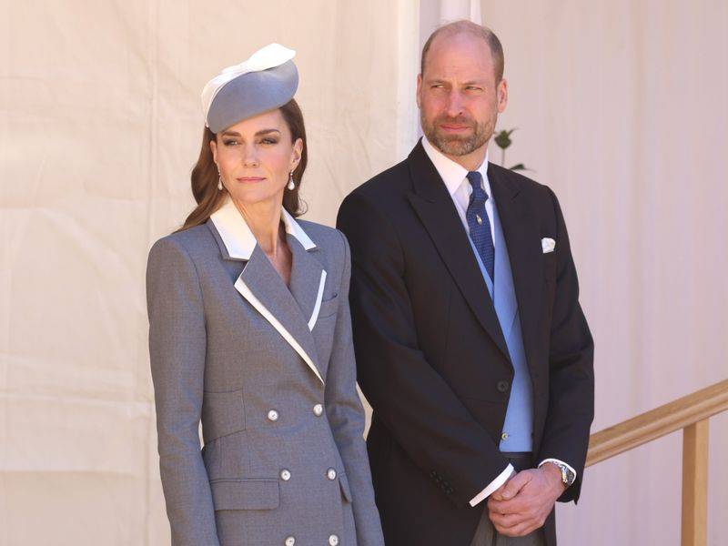 Image may contain: Prince William, Duke of Cambridge, Person, Clothing, Formal Wear, Suit, Blazer, Coat, Jacket, and People