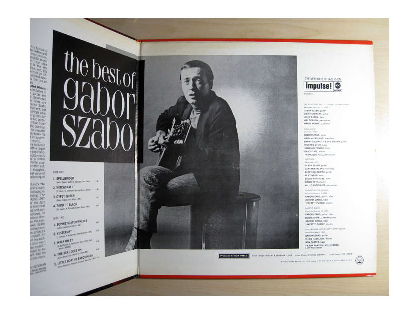 Gabor Szabo - The Best Of Gabor Szabo - 1968 US Stereo Impulse! Records A-9173