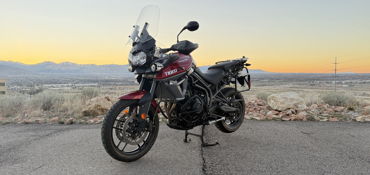 2017 TRIUMPH TIGER 800 XRT motorcycle for rent near Draper, UT
