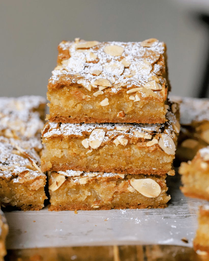 Almond Croissant Blondies