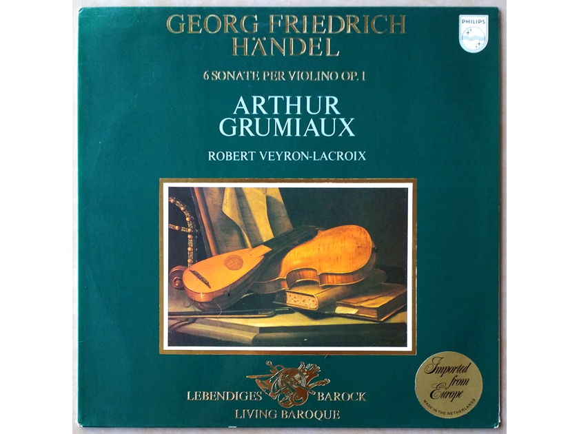 Philips | ARTHUR GRUMIAUX / HANDEL  - 6 Violin Sonatas Op. 1 | Promo copy - NM