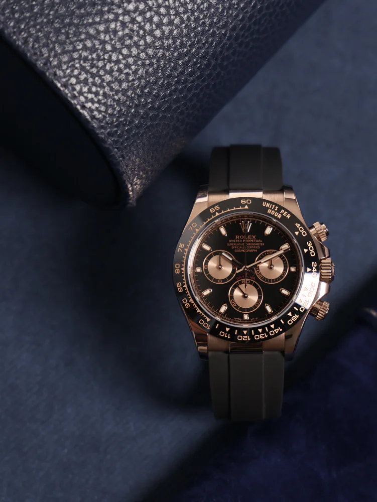 Bright Black and Sundust Dial Oysterflex, image 8