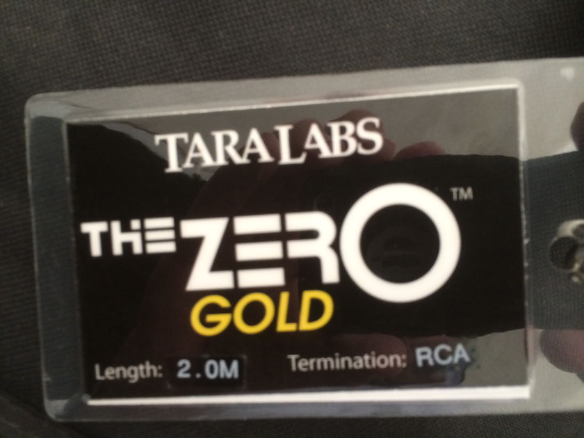 Tara Labs The Zero Gold 2.0m RCA Interconnects -  Rave Reviews!
