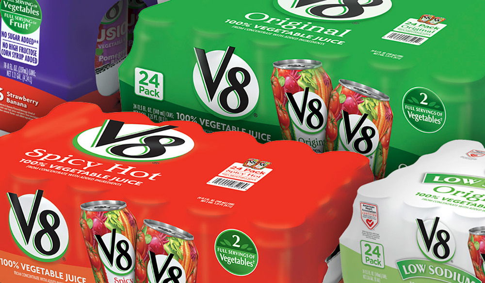  Club store packaging system for V8 