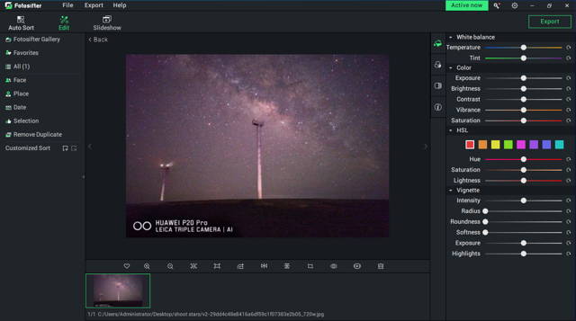 enhance your milky way photo with Fotosifter