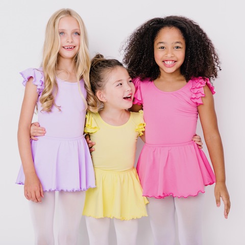 Short Sleeve Ruffle Leotard