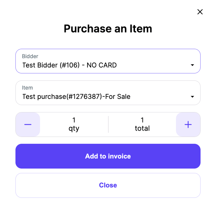 Purchase an Item