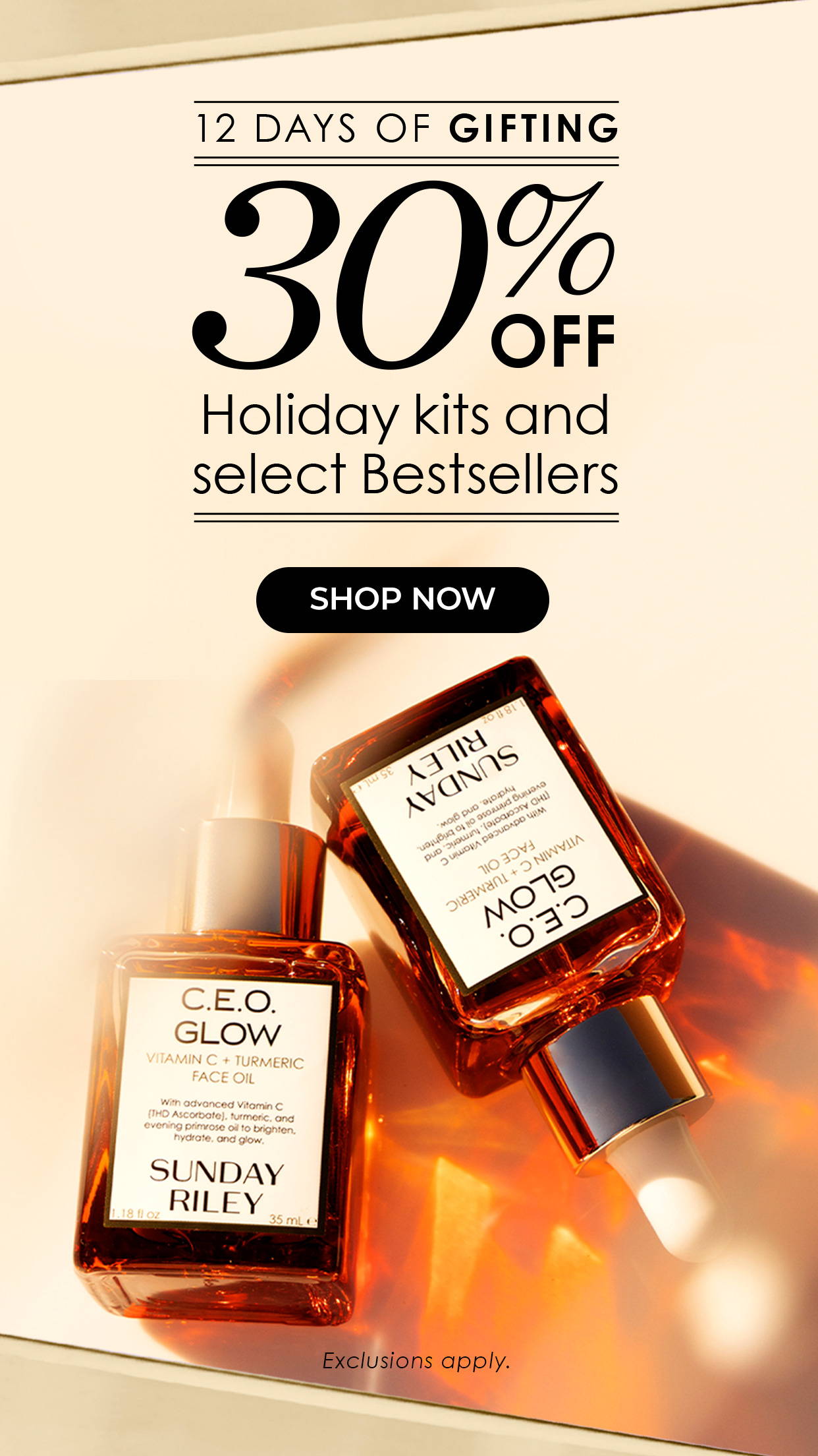 #1 Brightening Specialist in the U.S.* - Holiday Savings - 30% off select bestsellers- plump, brighten, smooth & hydrate with these limited edition sets.