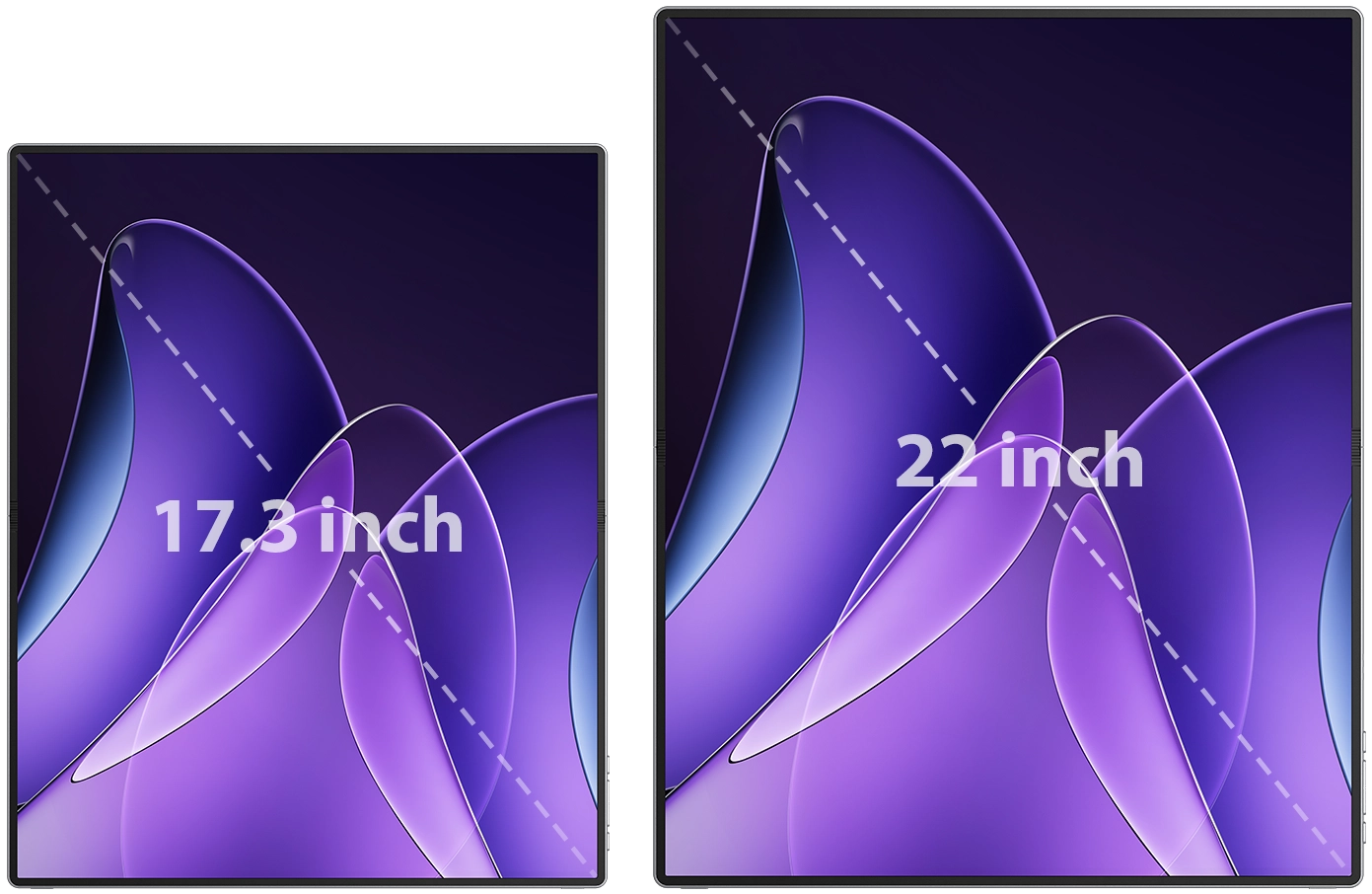 UPERFECT Omega - 22 Inch OLED Flexible Screen 3K Bendable Display 120Hz Touch