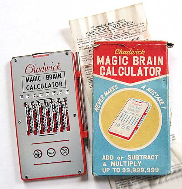 Vintage Packaging: Magic Brain Calculator