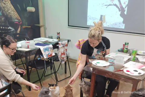 Acrylic Painting Workshop in Cat Museum Budapest