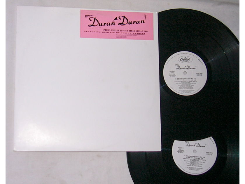 DURAN DURAN 2 LP SET- - Duran Duran / White Lines- rare 1985 White Label Promo Capitol album