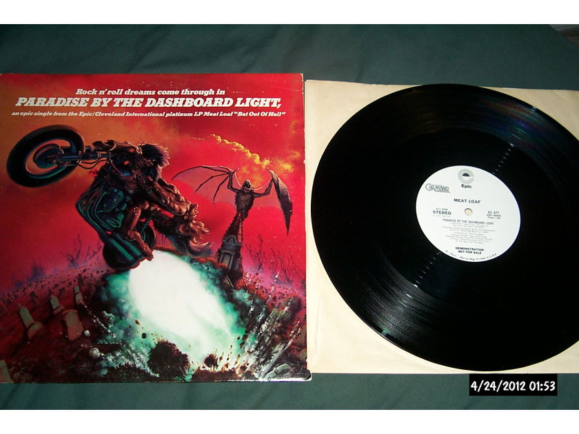 Meatloaf - Paradise By The Dashboard Lights 3 Tracks Epic Cleveland International Records Promo Only 12 Inch NM