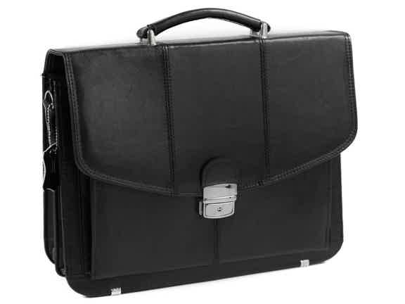 Herren Leder Aktentasche Lehrertasche - BUVOLO
