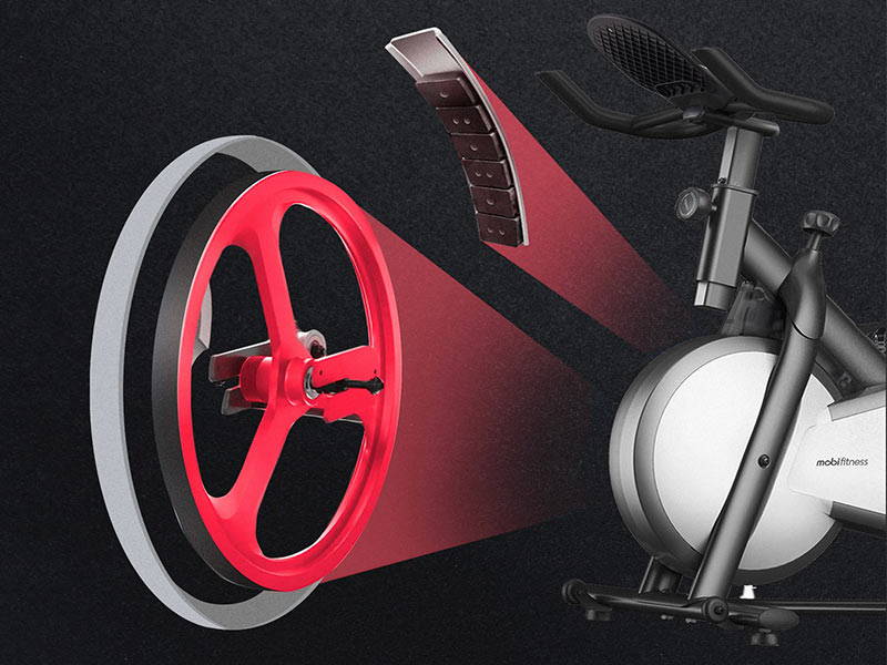 flywheel of mobifitness TURBO - Indoor Magnetic Exercise Bike