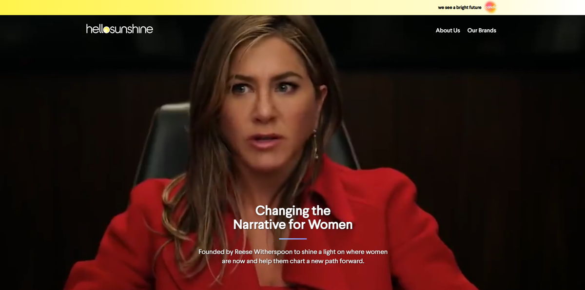 Screenshot of Hello Sunshine, from the production company websites collection.