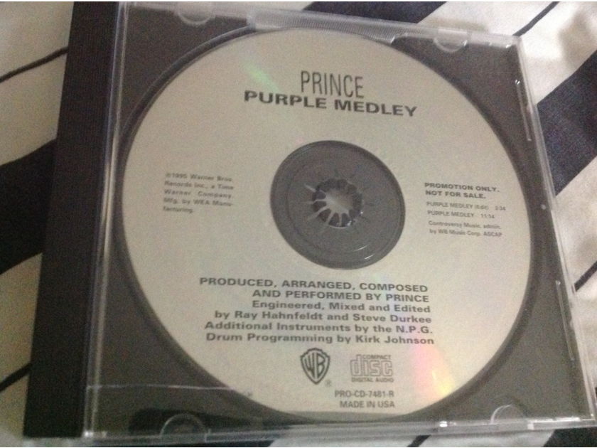 Prince - Purple Medley 2 Track Promo Compact Disc Warner Brothers Records
