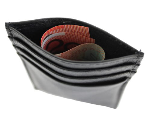 Quality Full Grain Cow Hide Leather Wallet / Card Holder. Black. Style No: 11015 - Image 4