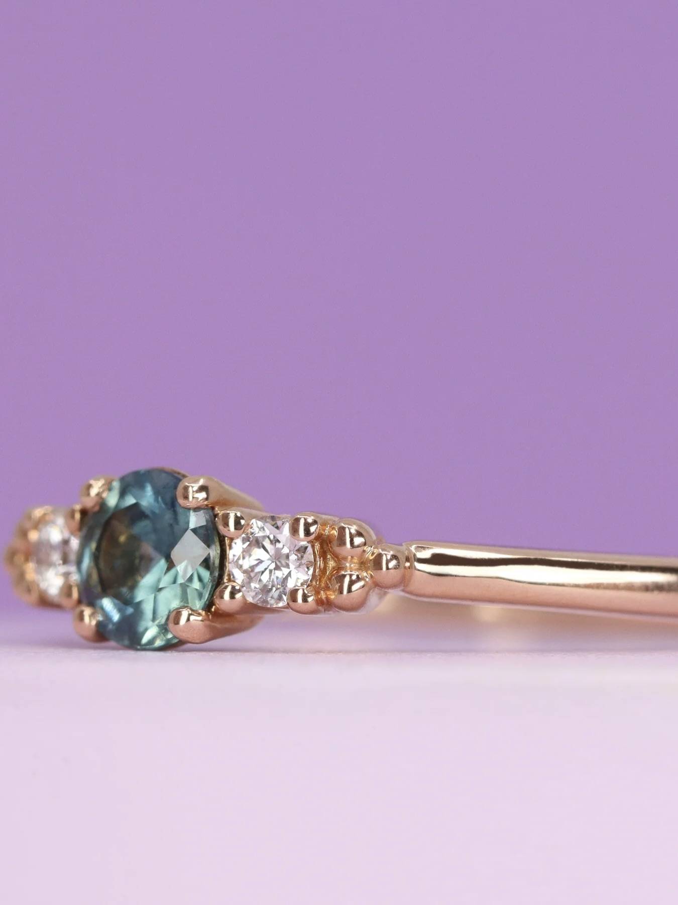Rose gold engagement rings