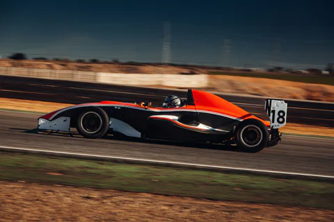 Formula BMW and Ferrari race track