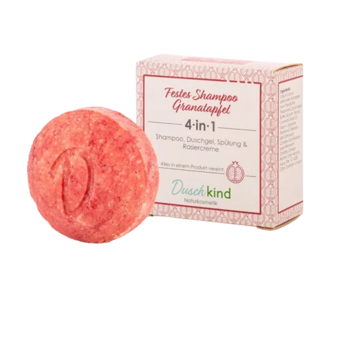 Festes 4in1 Shampoo mit Granatapfel