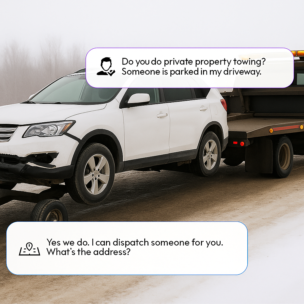 AI Answering Service for Towing Companies Support