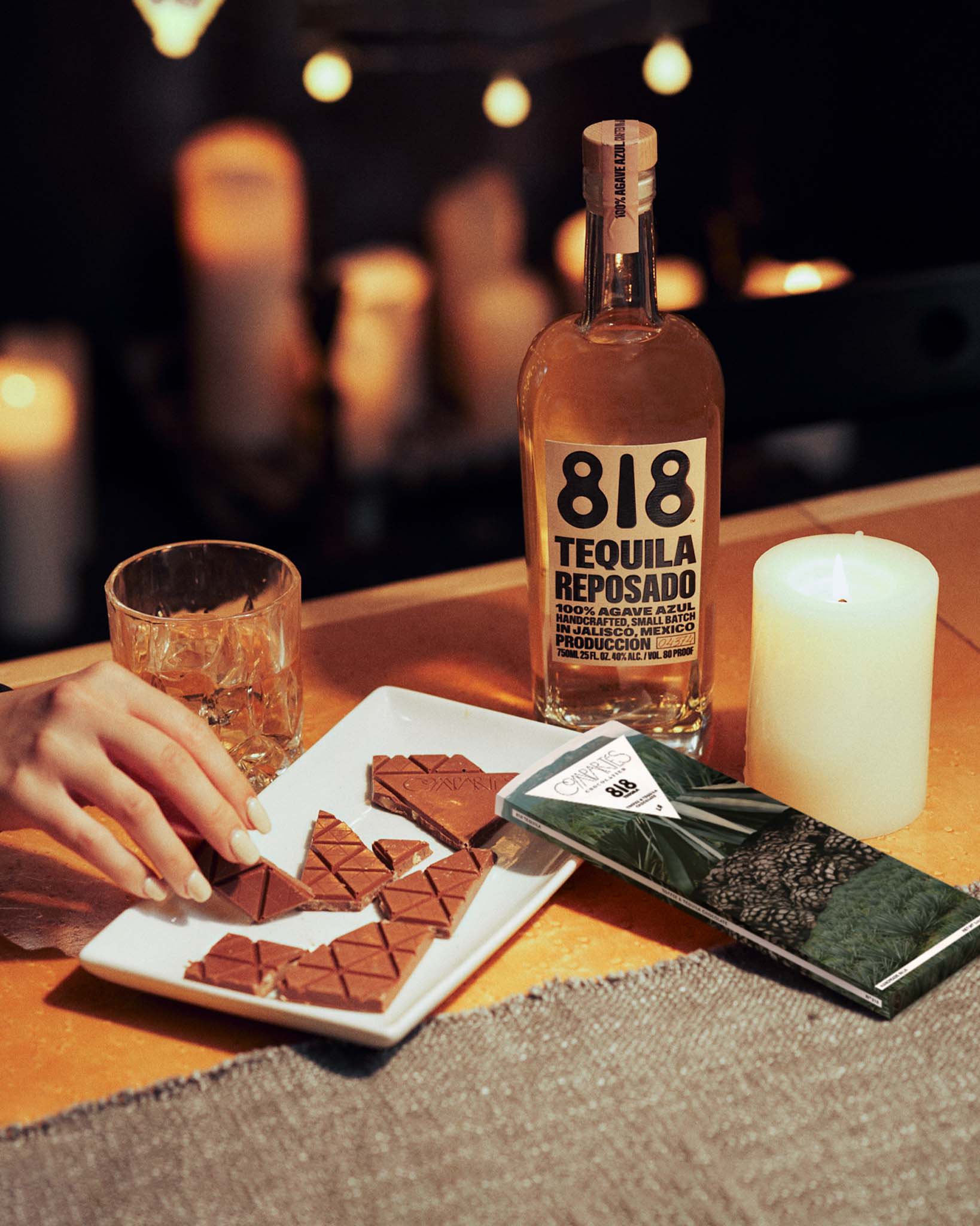 818 Tequila X Compartes chocolates