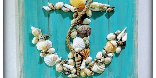 Seashell Anchor WOODEN SIGN - Painting Class promotional image