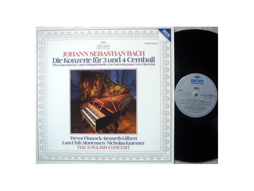 Archiv Digital / PINNOCK, - Bach Concertos for 3 & 4 Harpsichords, NM!