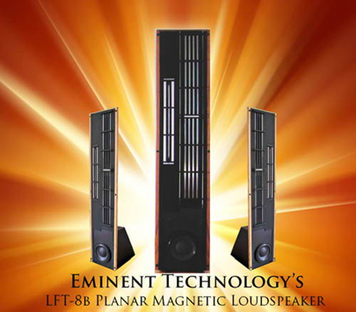 Eminent Technology LFT 8B's hybrid planar loudspeakers