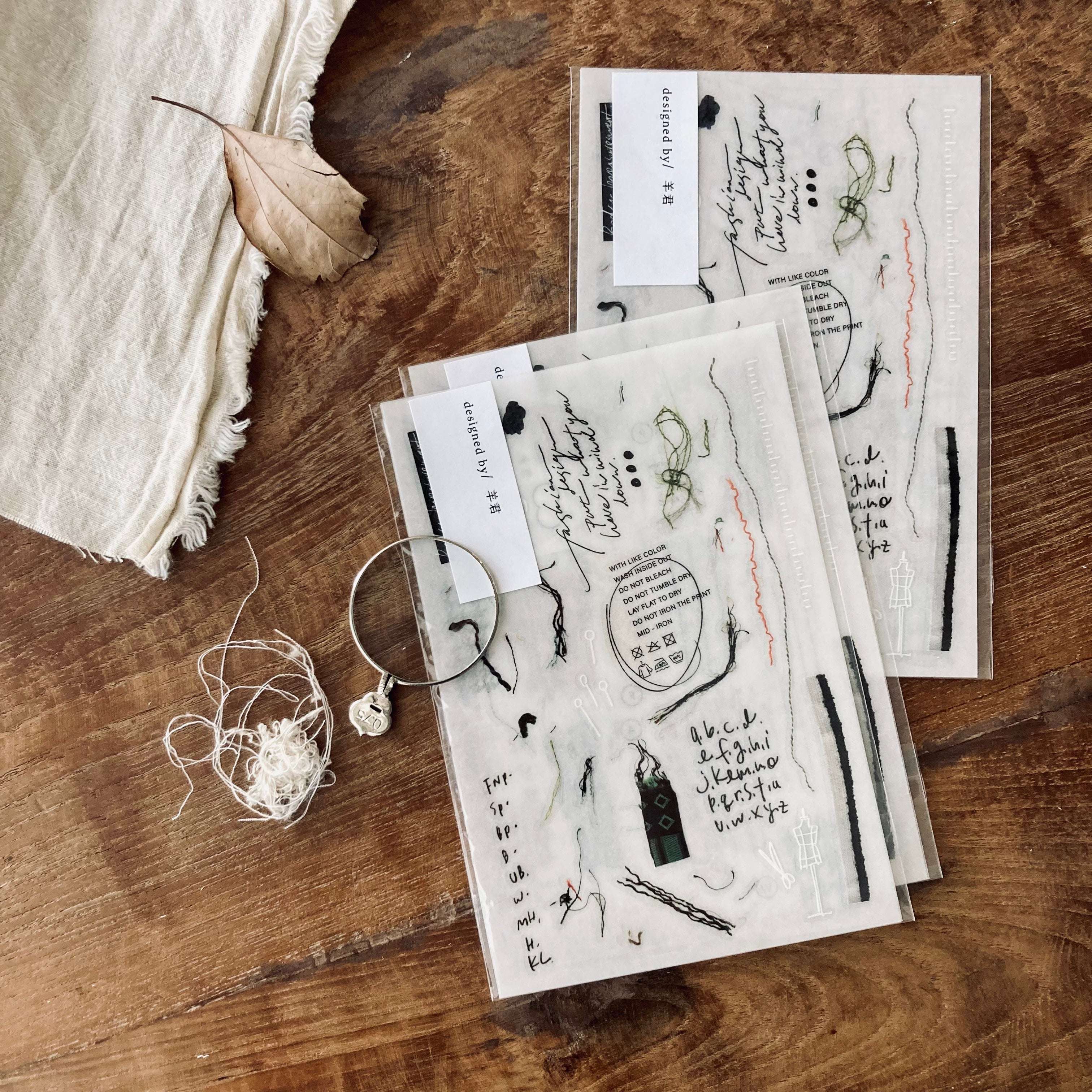 Somesortof.fern Print-on Stickers - Fabric Fibers – My Documented Life