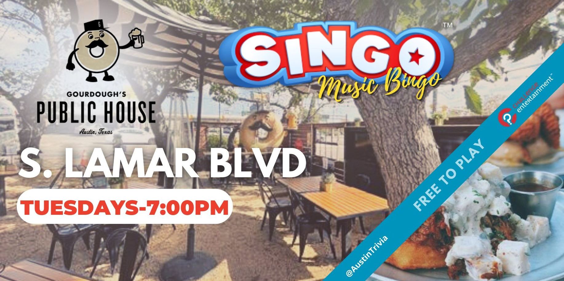 Singo Music Bingo at Gourdough's Public House promotional image