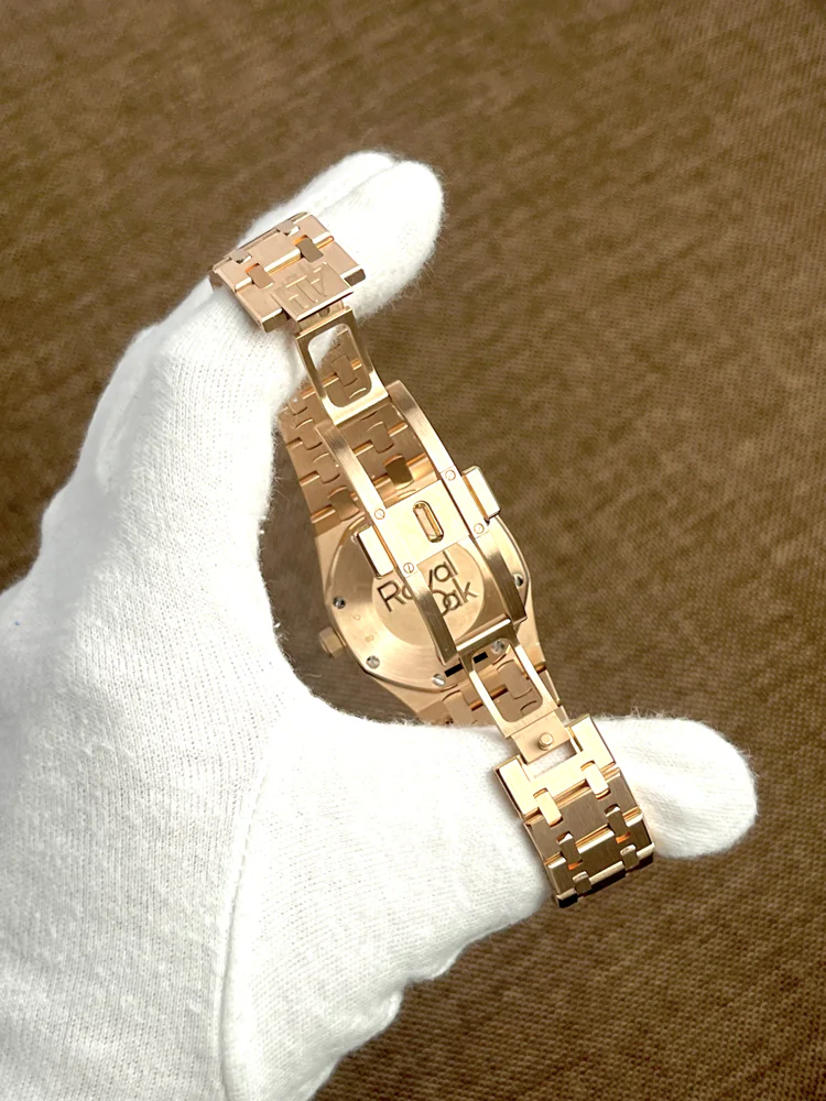 Audemars Piguet Royal Oak Lady Rose Gold Diamonds White dial Box and papers 2020, image 5