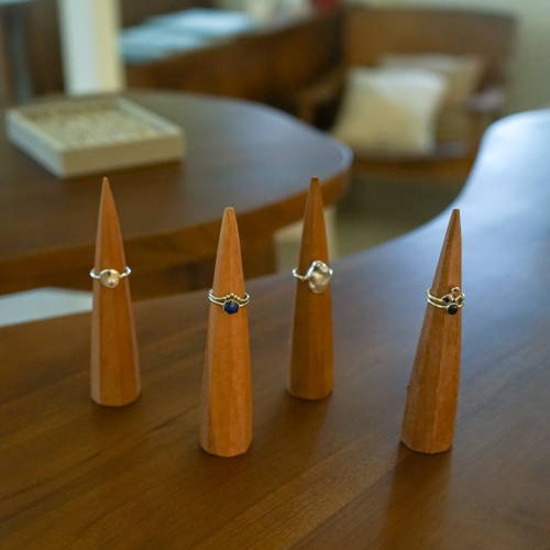 try on ethical engagement rings in Bali showroom