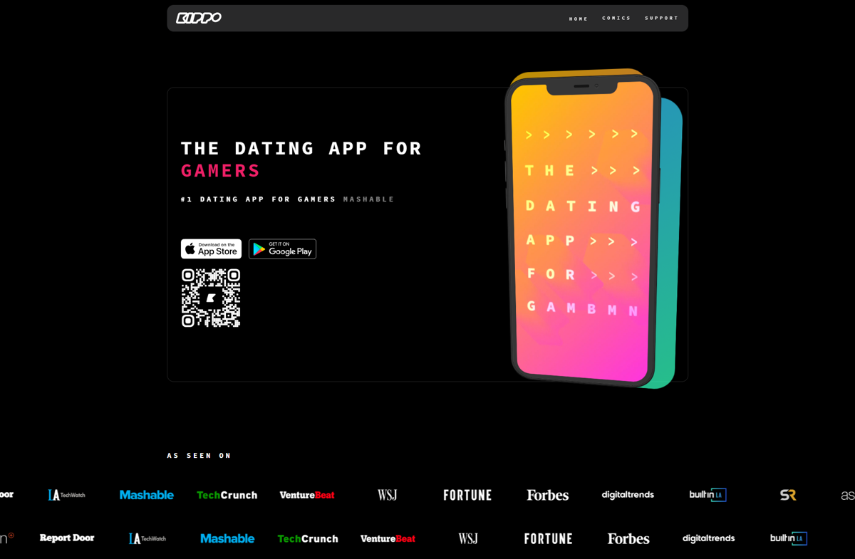 Screenshot of Kippo , from the app websites collection.